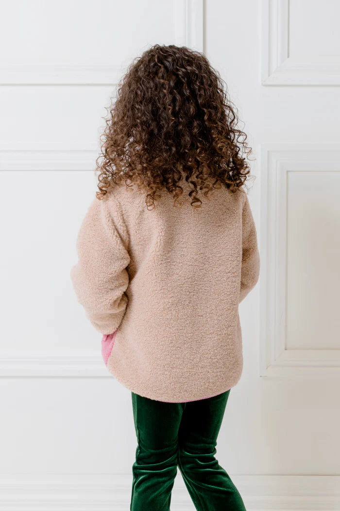 Colour Block Sherpa Jacket