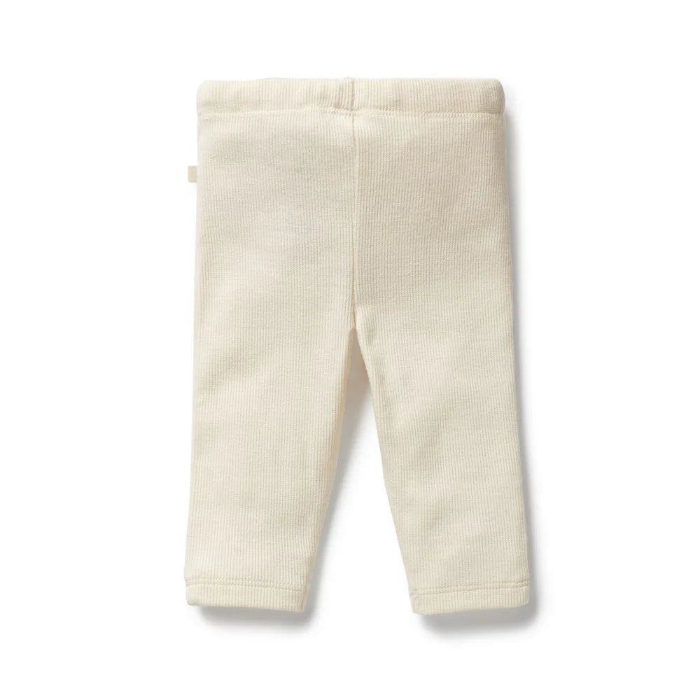 Buttermilk Organic Ribbed Leggings