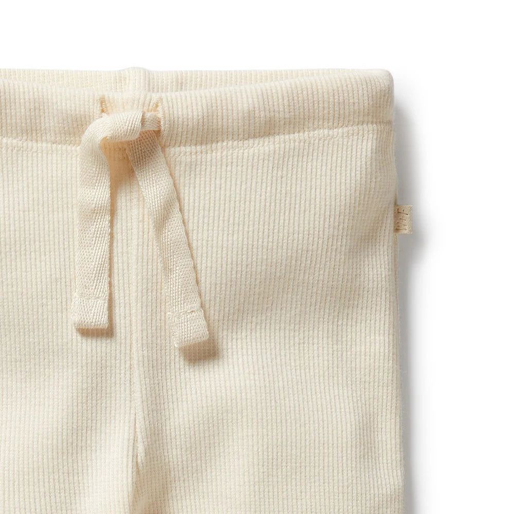 Buttermilk Organic Ribbed Leggings