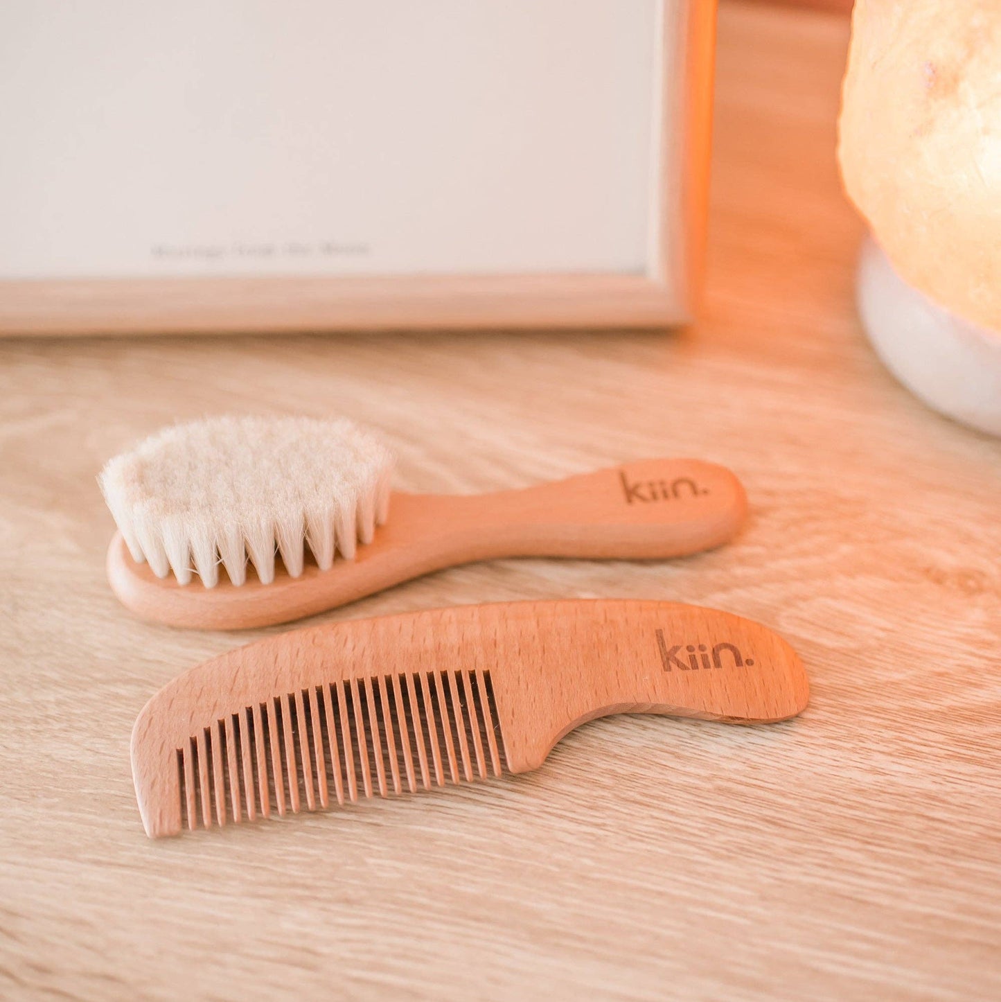 Wooden Baby Brush + Comb Set