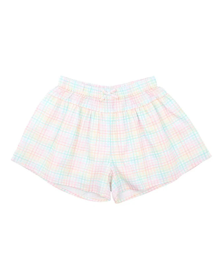Candy Blossom Check Shorts