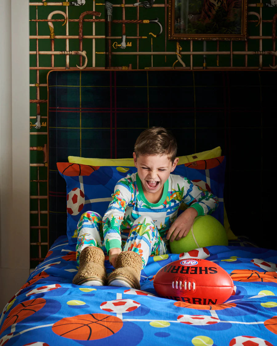 Dino Safari Organic Cotton LS Pyjama Set