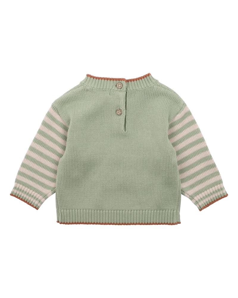 Nevada Skating Fox Knitted Jumper - Green