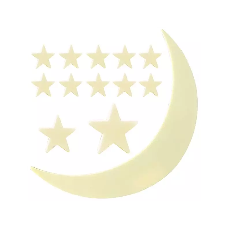 Glow In The Dark Moon And Stars