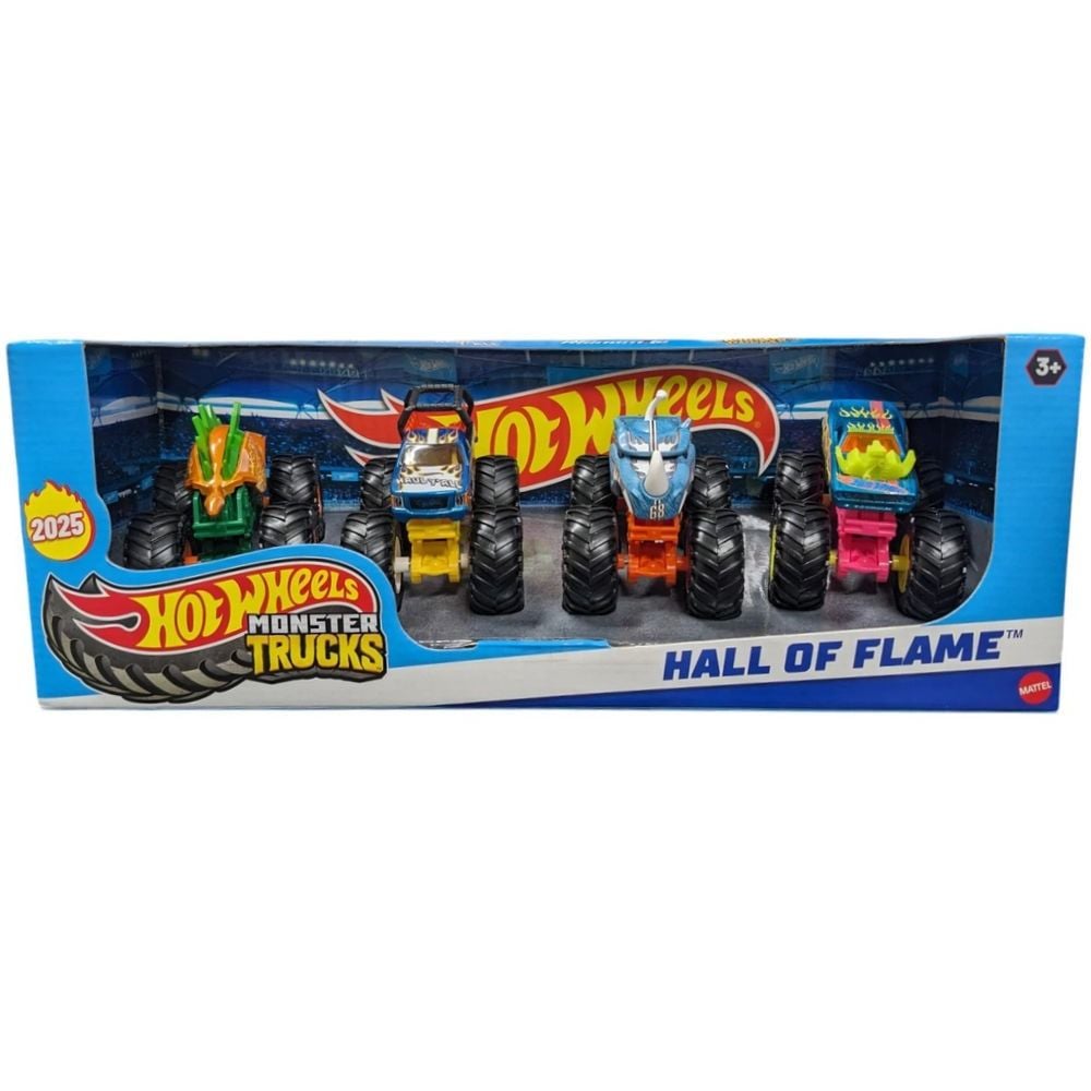 Hot Wheels Monster Trucks 4 Pack - Hall of Flame