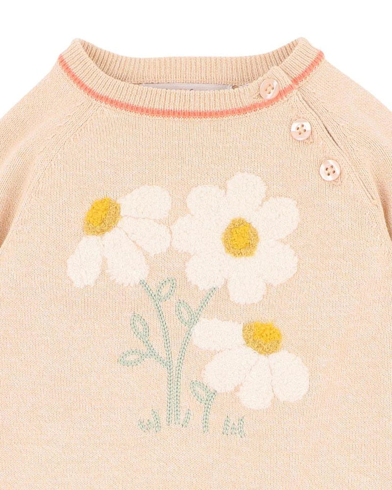 Knitted Romper - Botanica Flowers