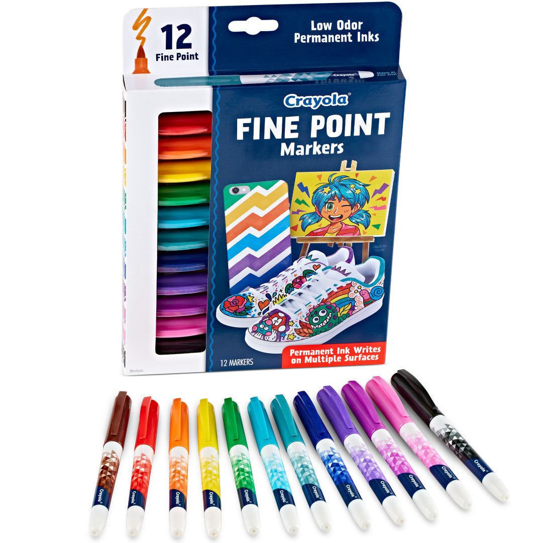 Crayola Fine Point Markers 12 Pack
