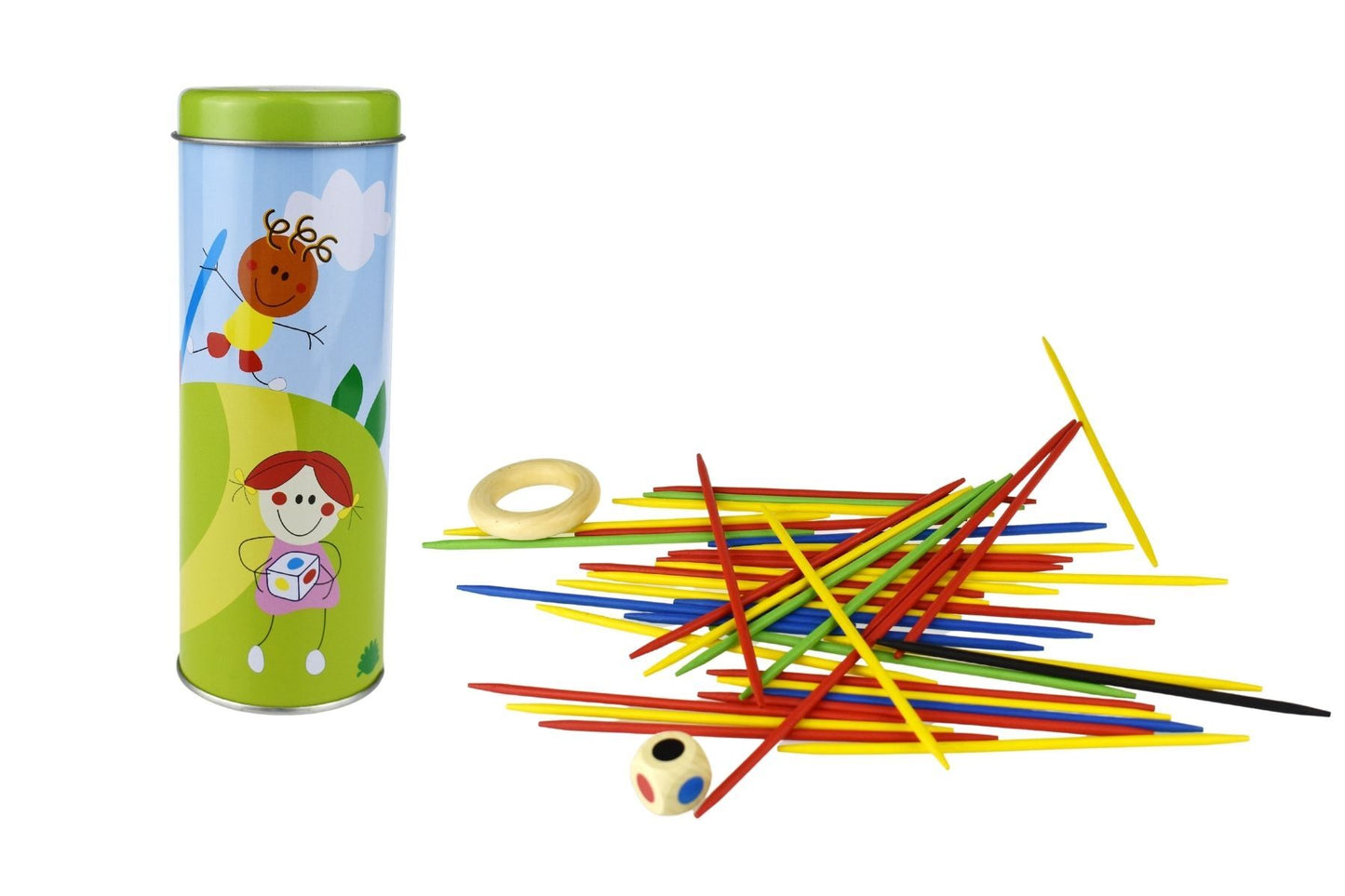 Wooden Mikado Tin Game