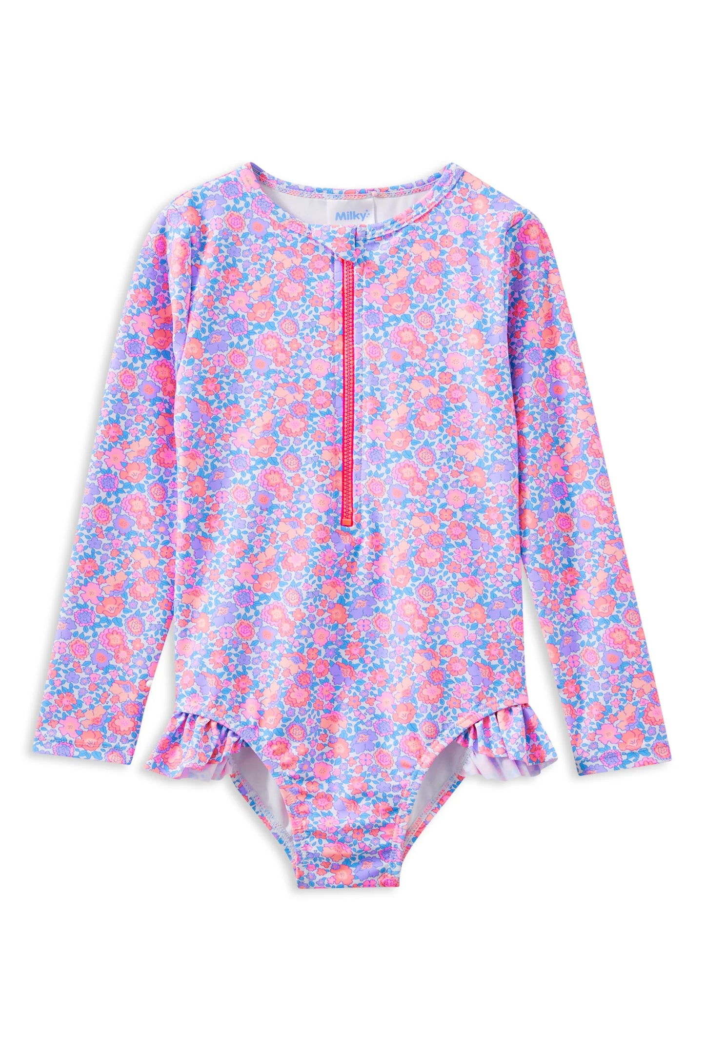 Pretty Posy Long Sleeve Swimsuit - Floral