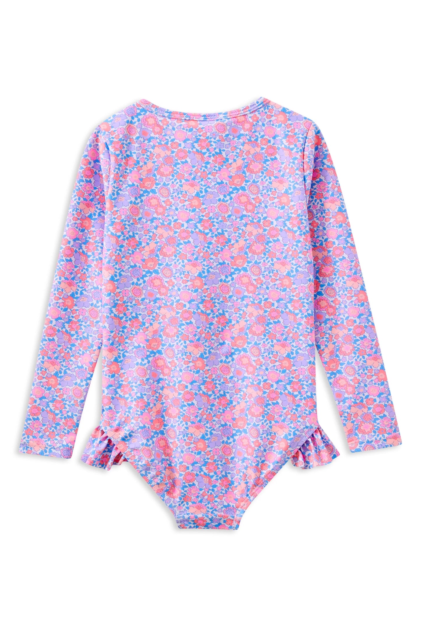 Pretty Posy Long Sleeve Swimsuit - Floral