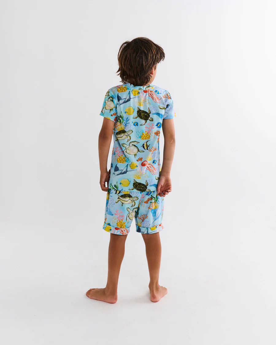 Reef Life Kids Organic Cotton Short Sleeve & Short Pj Set