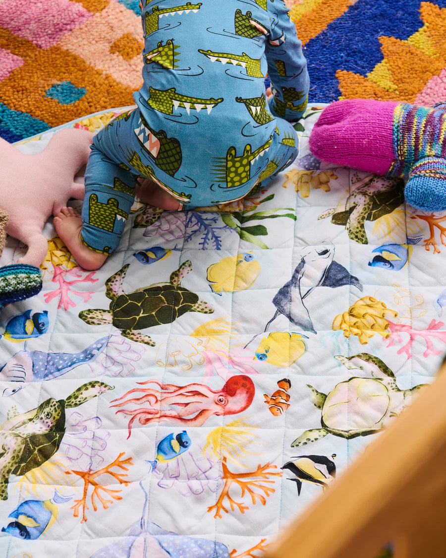 Reef Life Quilted Play Mat