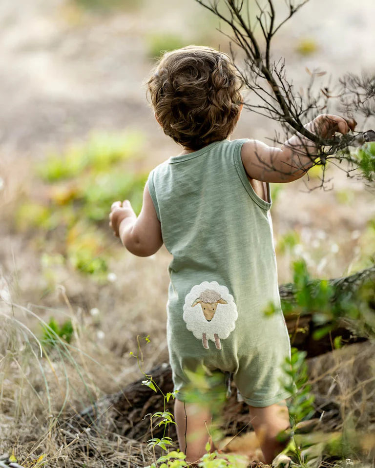 Clayton Print Sheep Romper