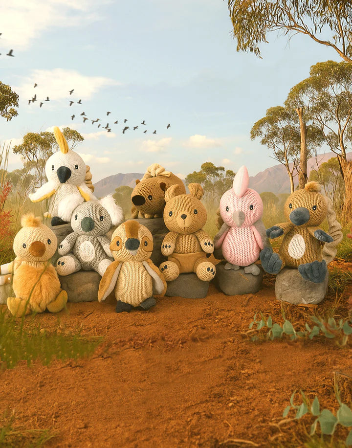 2pk Stroller Toy - Koala and Cockatoo