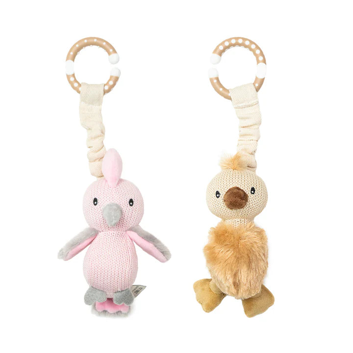 2pk Stroller Toy - Galah And Emu