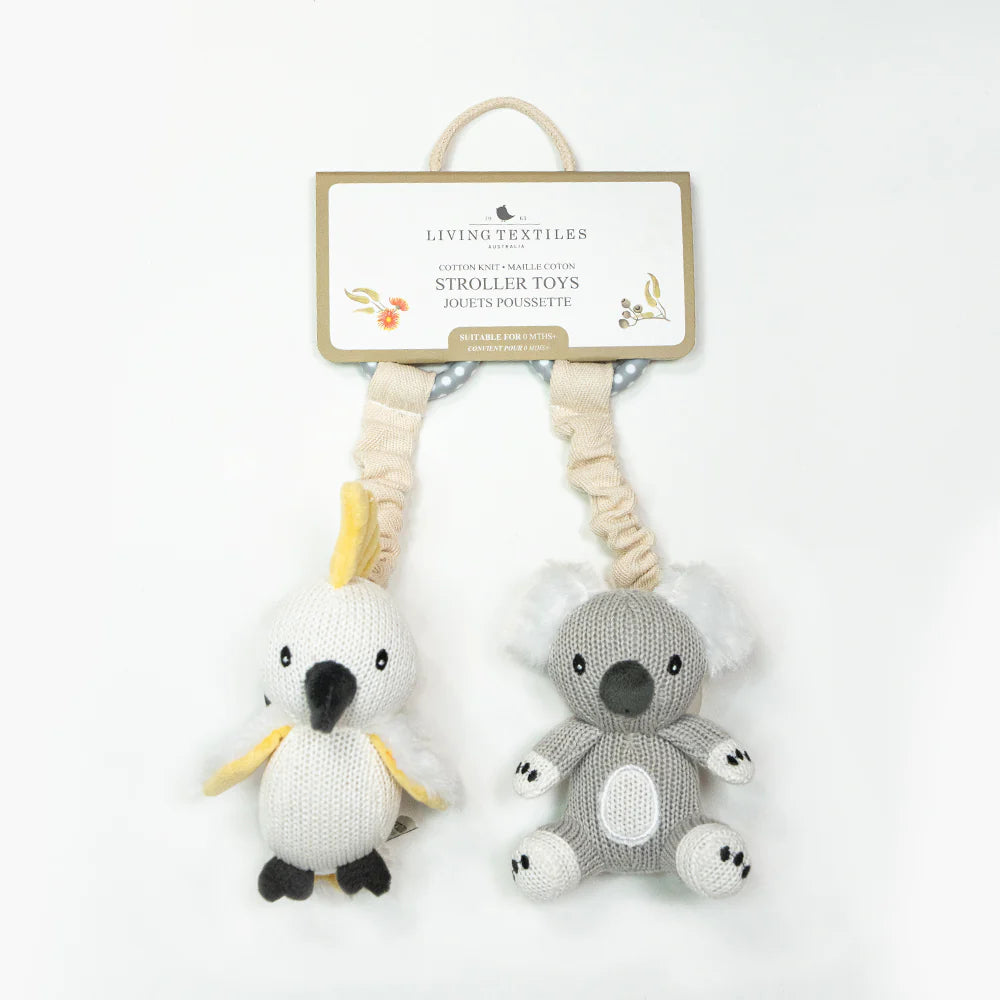 2pk Stroller Toy - Koala and Cockatoo