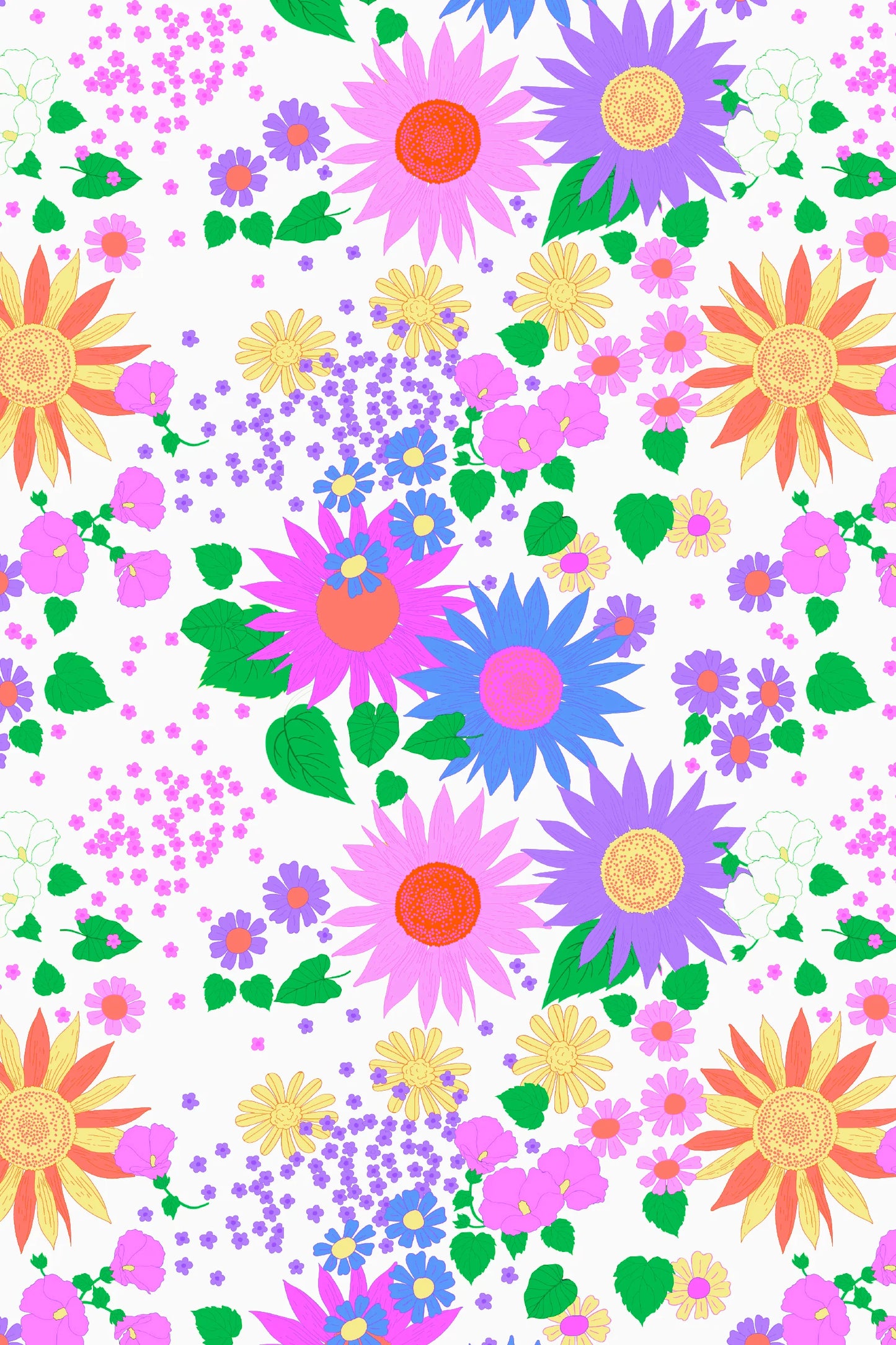 Sunshine Floral Bike Short
