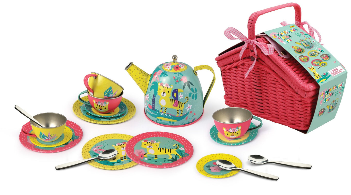 Jungle Friends Tin Tea Set