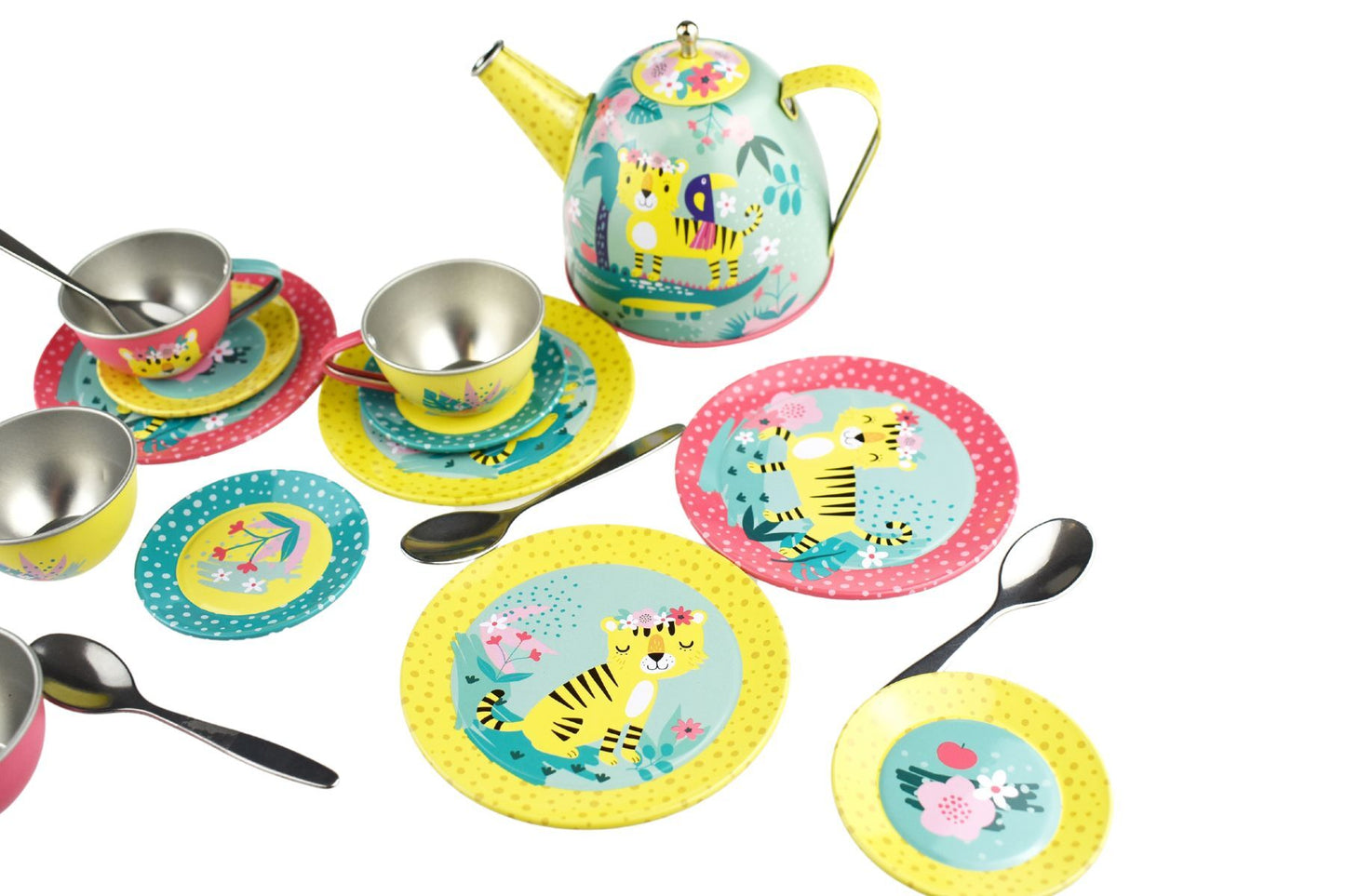 Jungle Friends Tin Tea Set