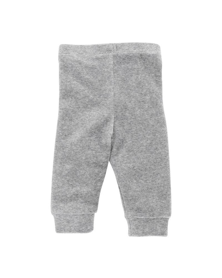 Tiger Velour Leggings - Grey Marl
