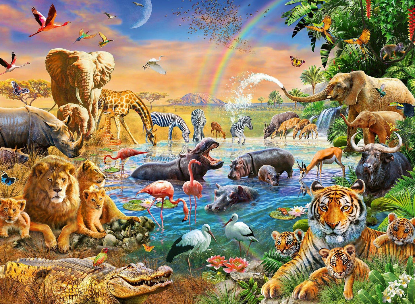 Puzzle - Savannah Jungle Waterhole