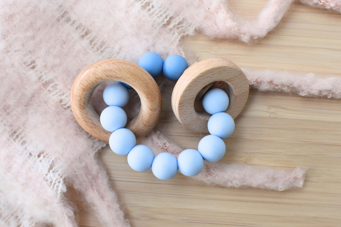 Wooden Silicone Teether