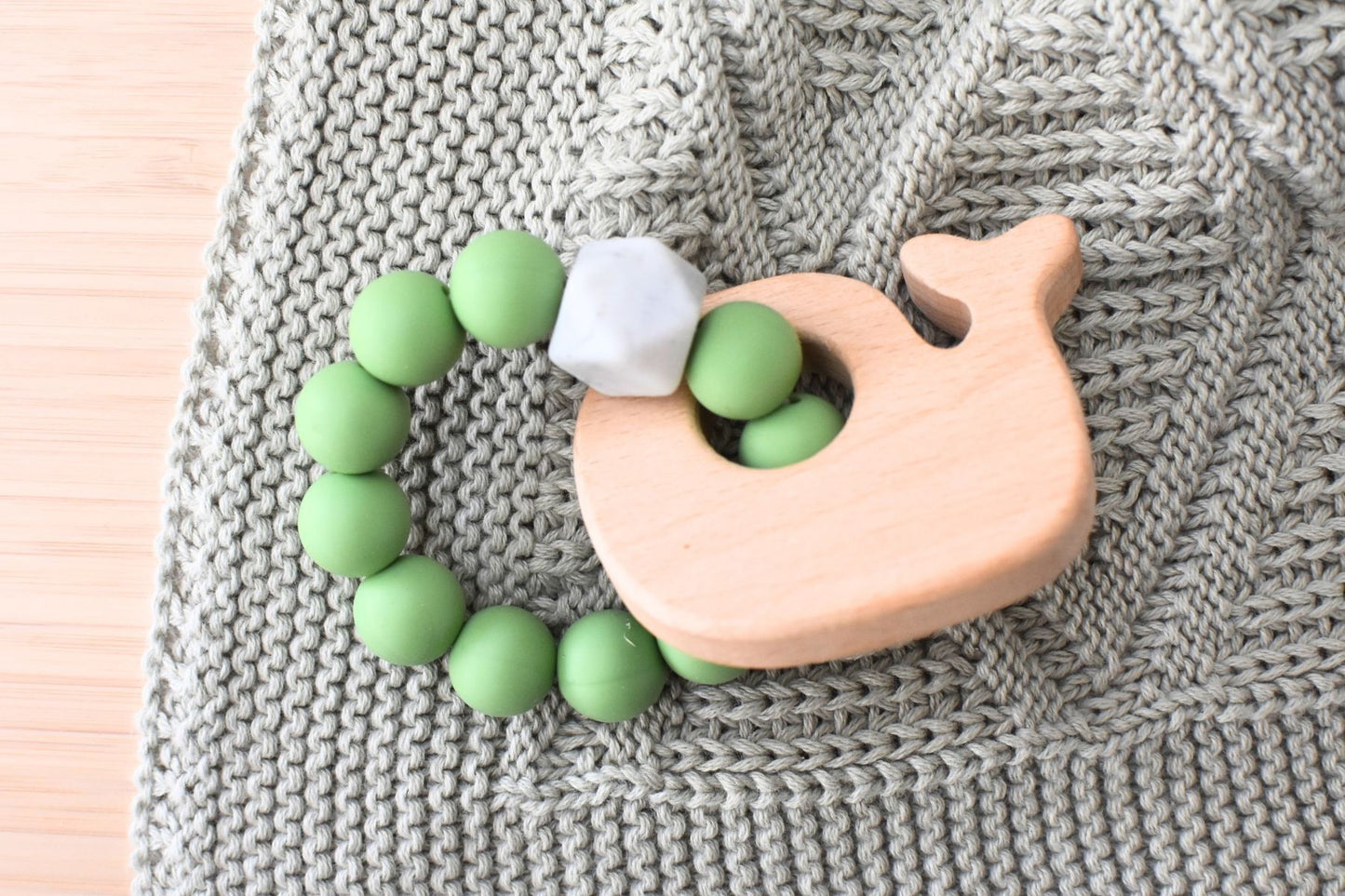 Wooden Silicone Teether