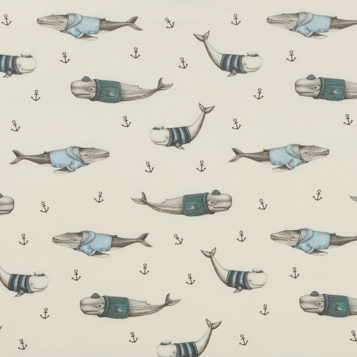 Woolly Whales Organic Cot Sheet