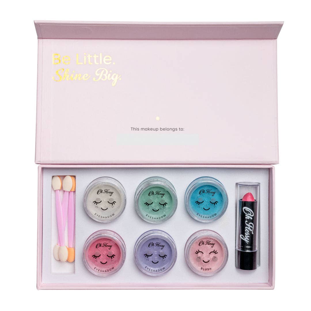 Oh Flossy Deluxe Makeup Set: Soft Pink with Sparkles