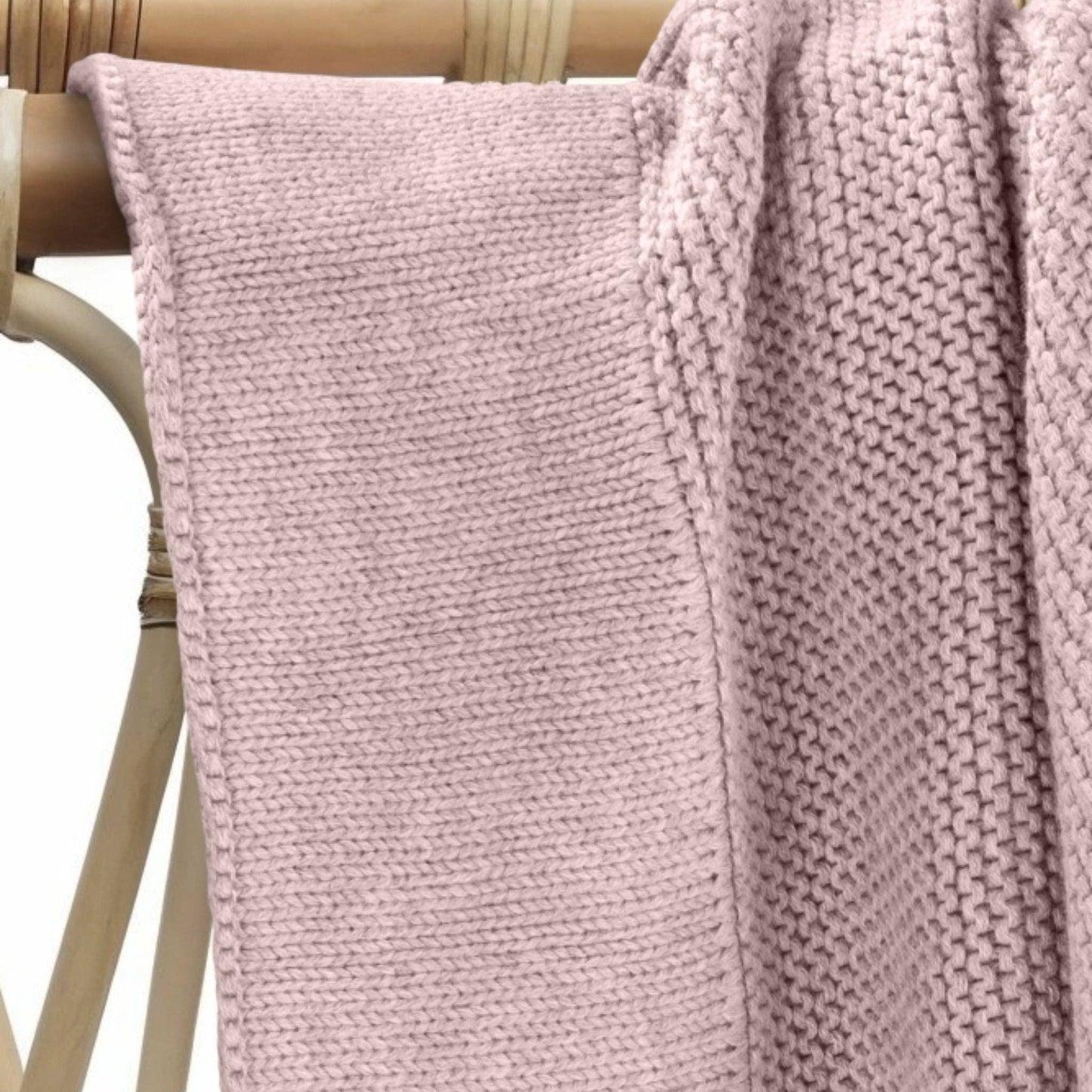 Cotton Classic Knit Baby Blanket - Blossom
