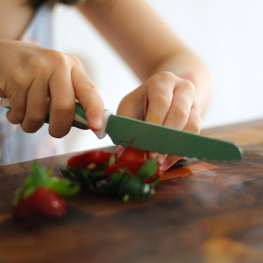 KiddiKutter Child Safe Knife Sea Green
