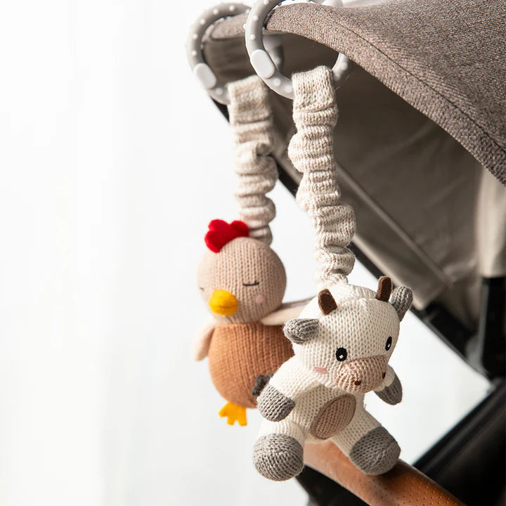Stroller Toys - Cow & Chicken