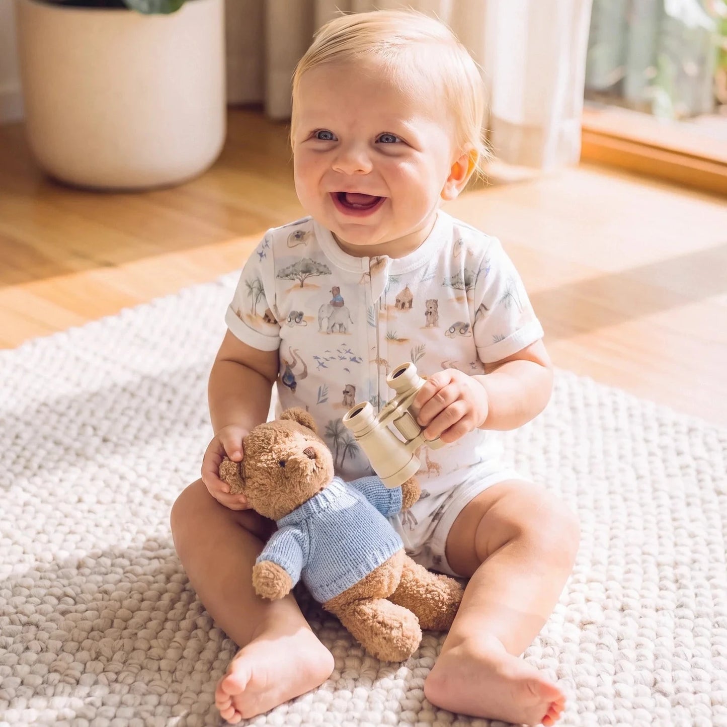 Brady Organic SS Zip Romper