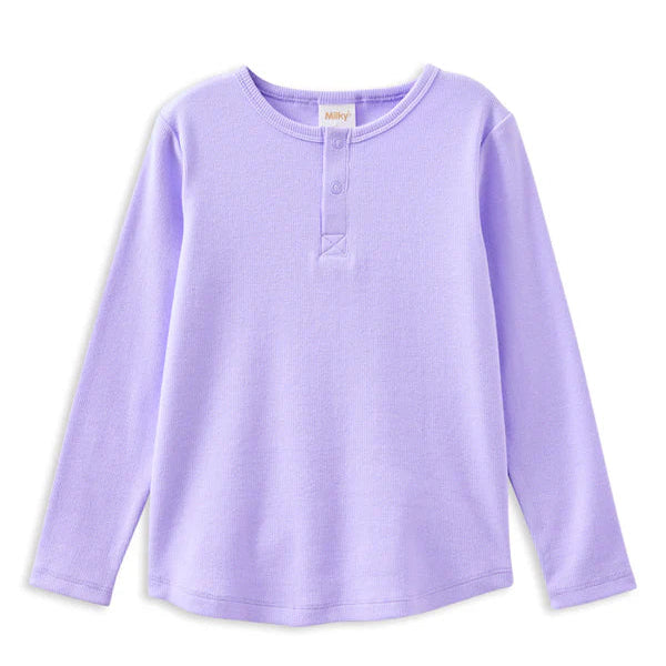 Lavender Henley Tee