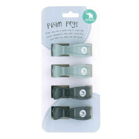 4 Pack Pegs- Steel Blue/Charcoal