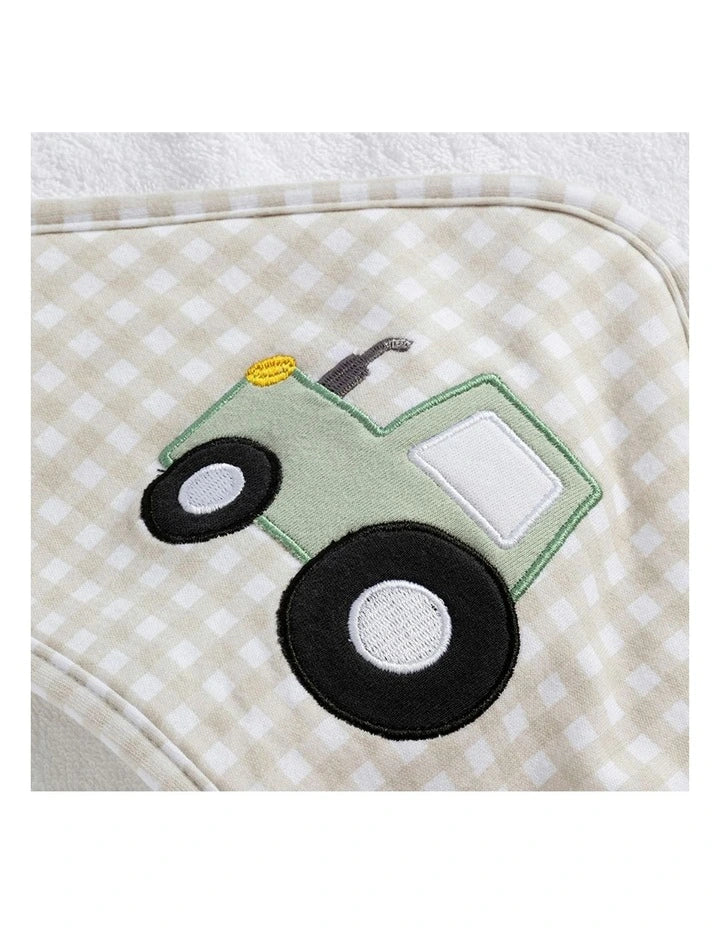 Hooded Towel - Tractor Ride