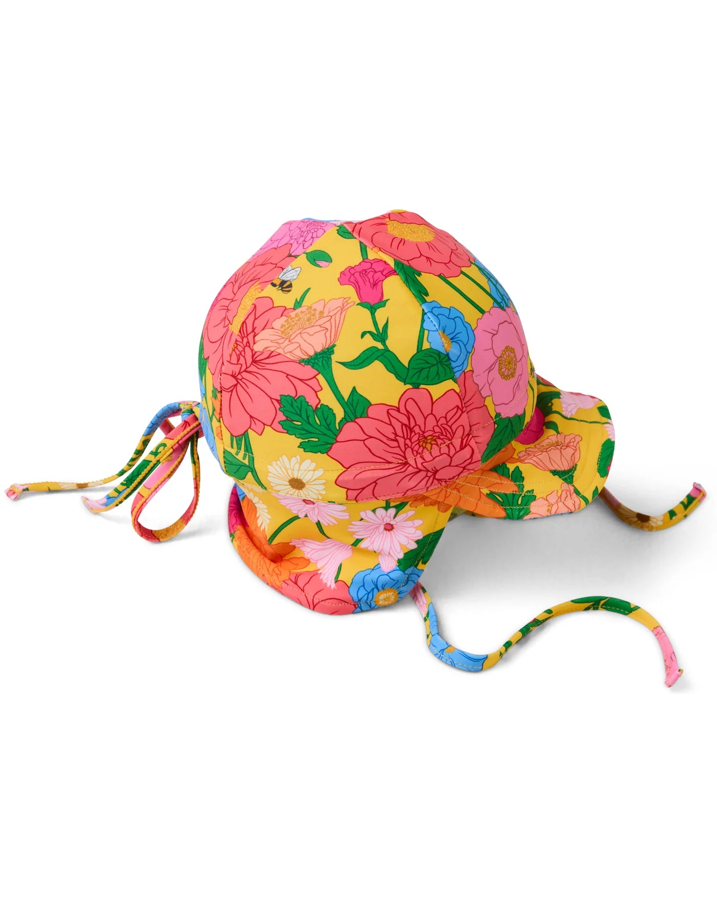 Follow The Sun Yellow Baby Swim Hat One size