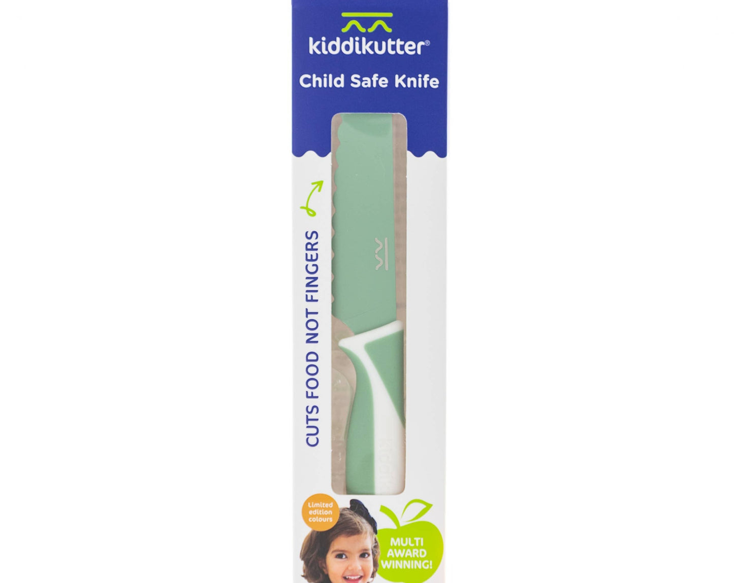 KiddiKutter Child Safe Knife Sea Green