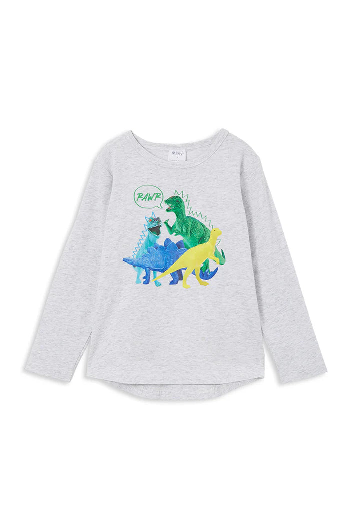 Rawr Dino Tee Milky