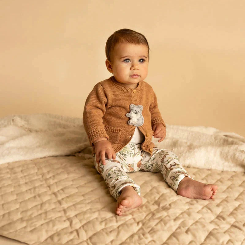 Charlie Koala Organic Knitted Cardigan