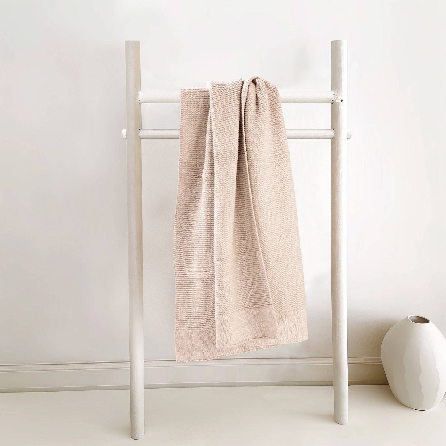 Cotton Classic Knit Baby Blanket - Merino