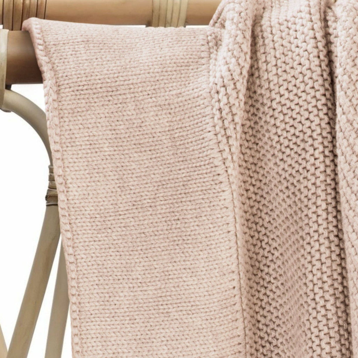 Cotton Classic Knit Baby Blanket - Merino