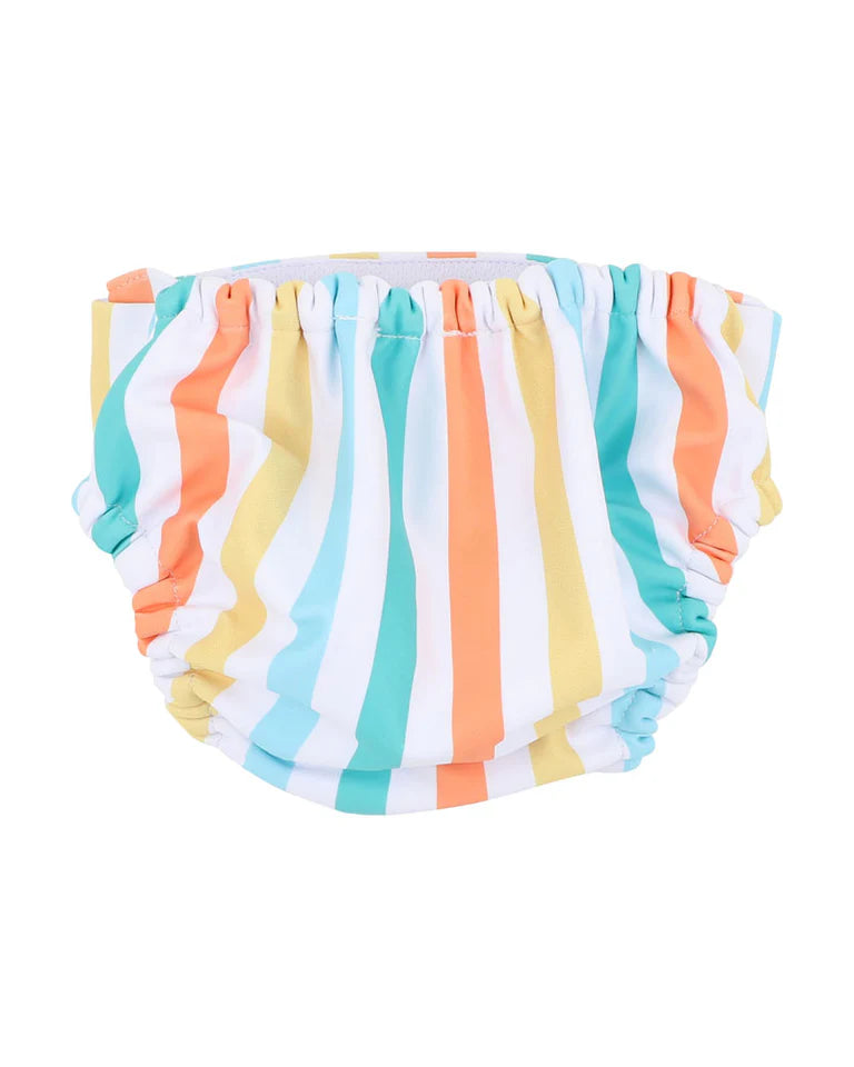 LUCA STRIPE AQUA NAPPY