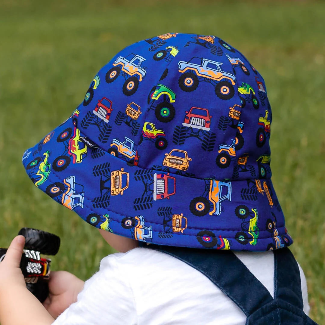 Toddler Bucket Sun Hat - Monster Truck