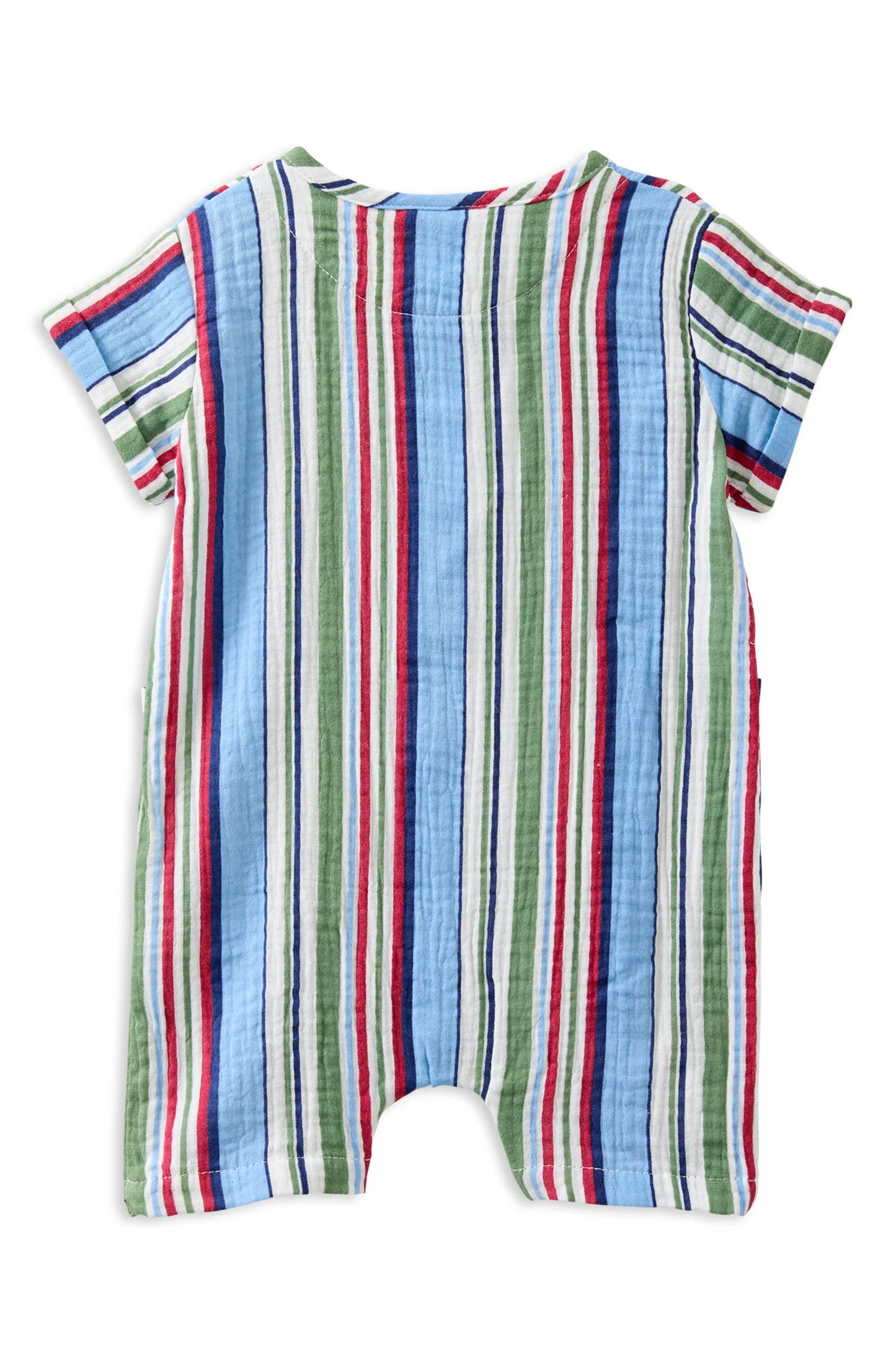 Crinkle Stripe Romper