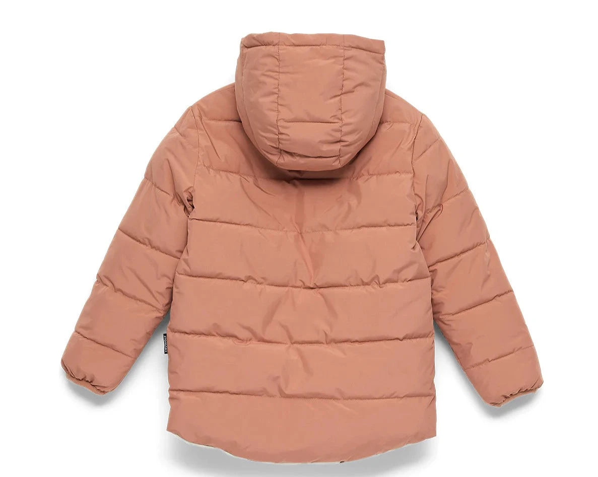 Reversible Eco Puffer - Terracotta Wolf