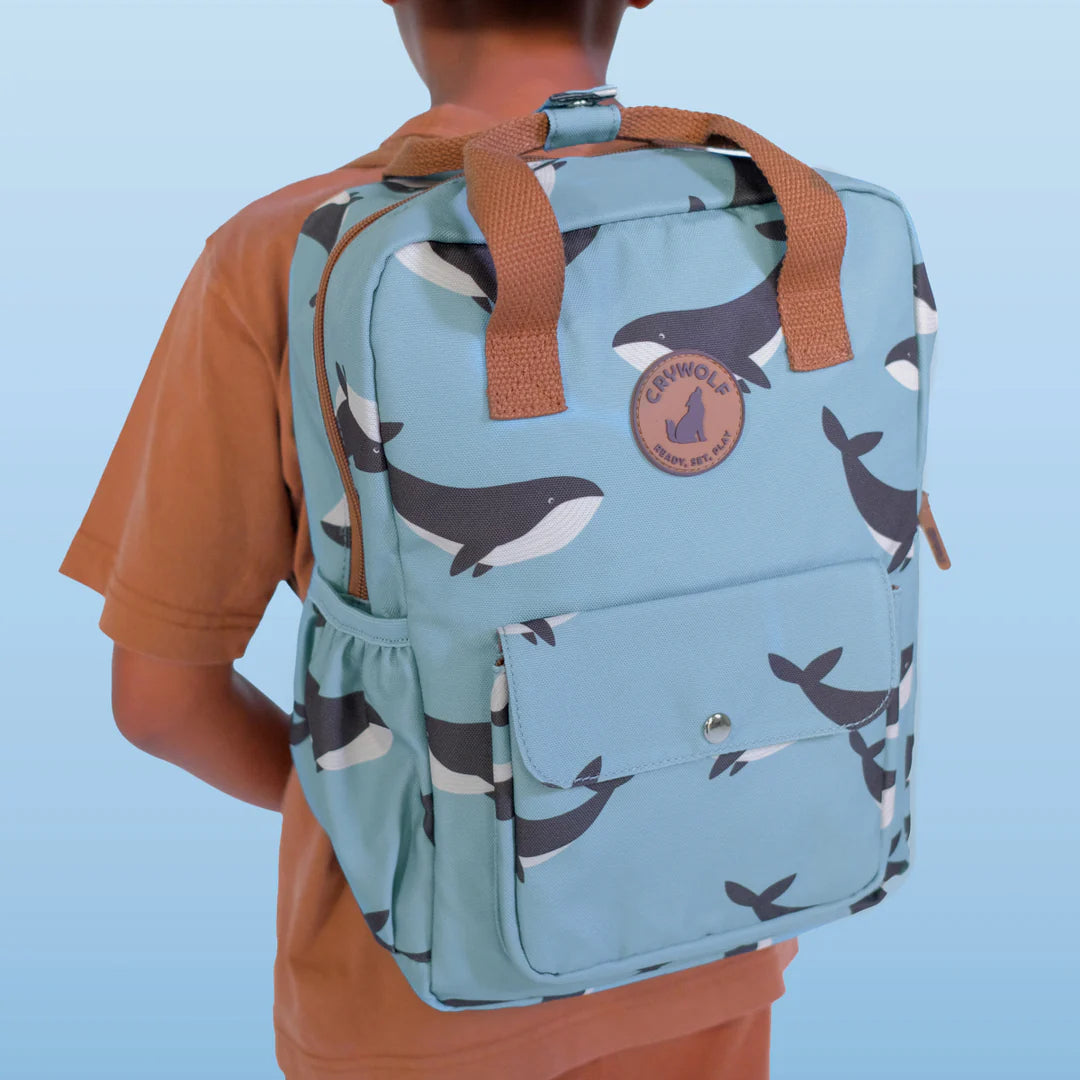 Mini Backpack- Whale Trail