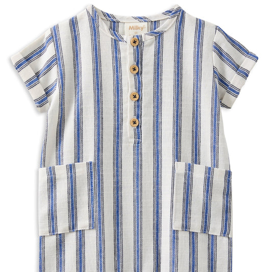 Stripe Linen Romper