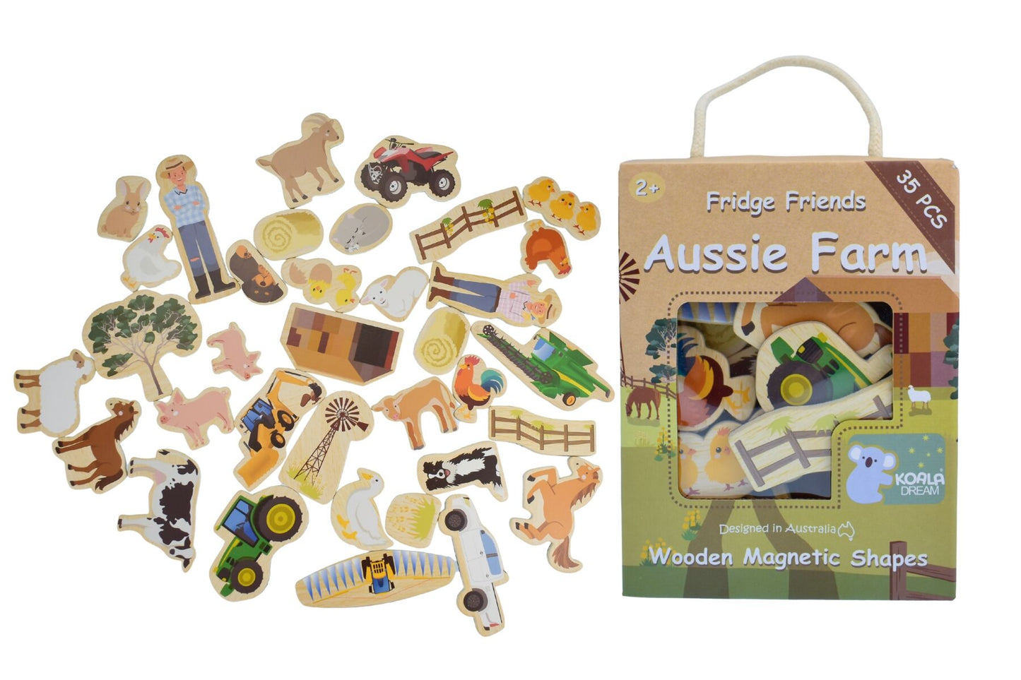 Fridge Friends Aussie Farm Magnets - 35pcs