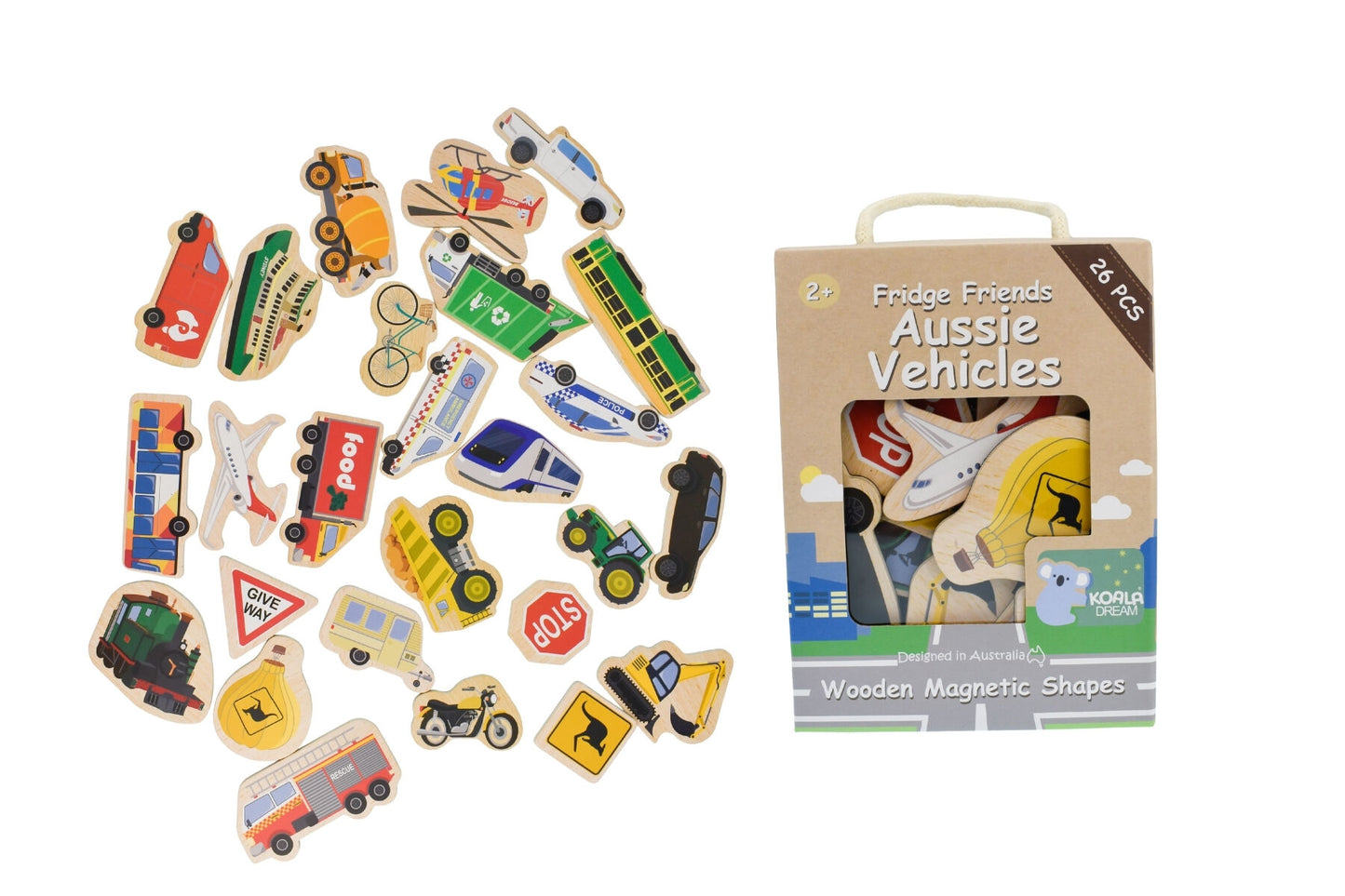 Fridge Friends Magnetic Aussie Vehicles - 25pcs